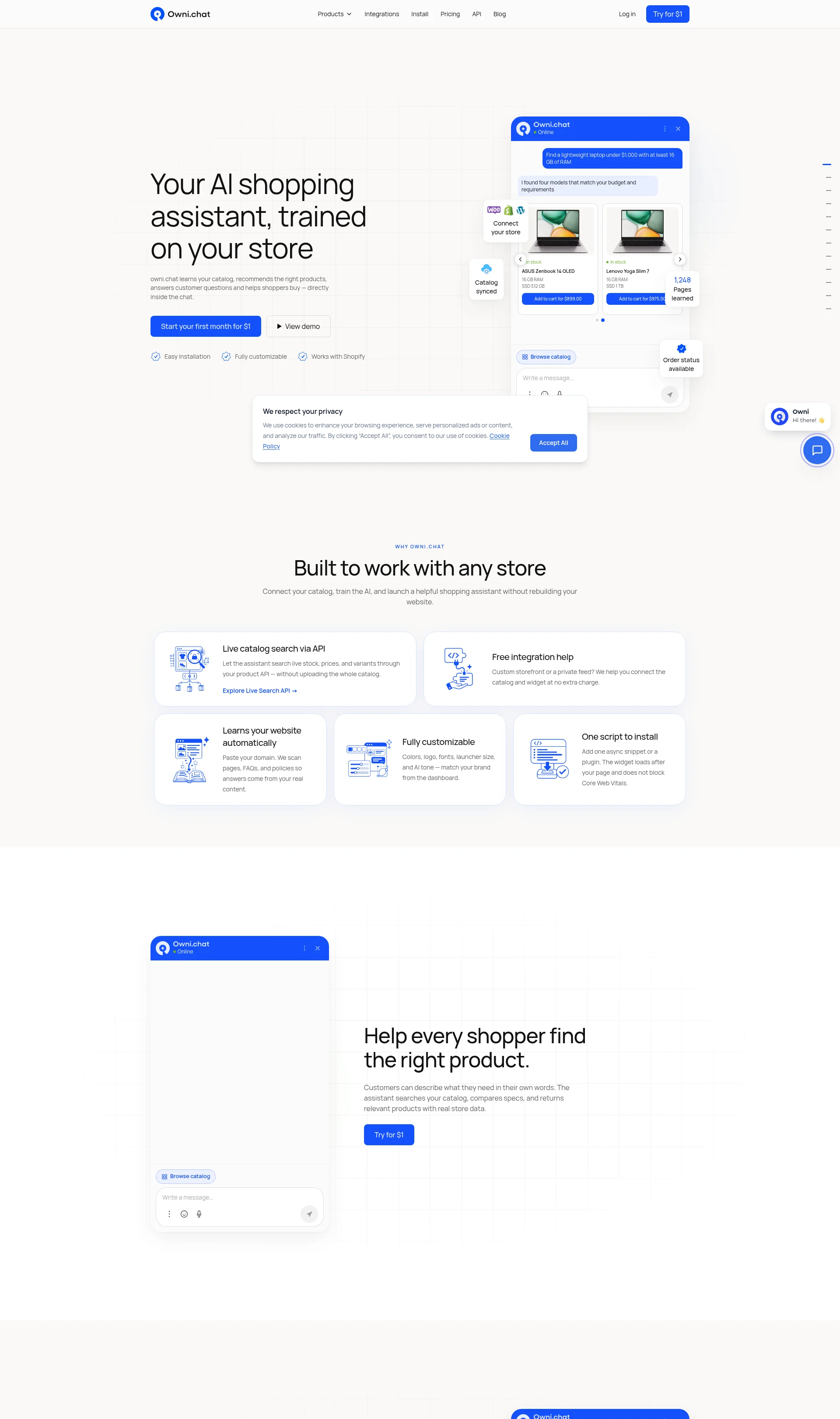 AI shopping assistant for your store